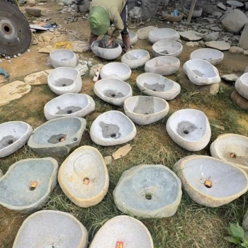 Lavabo đá nguyên khối